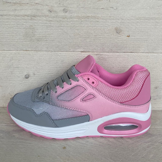 Gave air sneakers pink grijs
