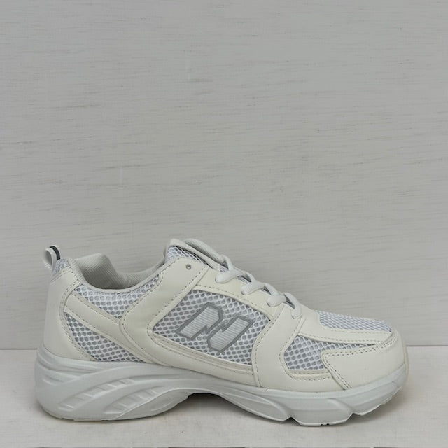 Sportieve sneakers met trendy design wit