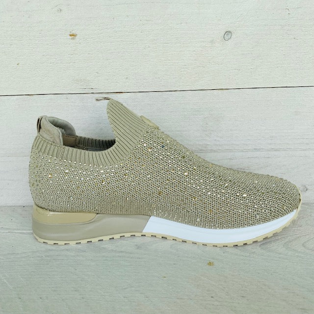 La Strada sneakers beige knitted stones 2203583
