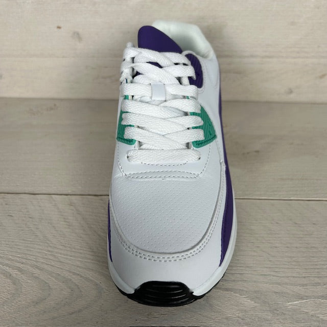 Air sneaker wit lila (maat 36 t/m maat 45)