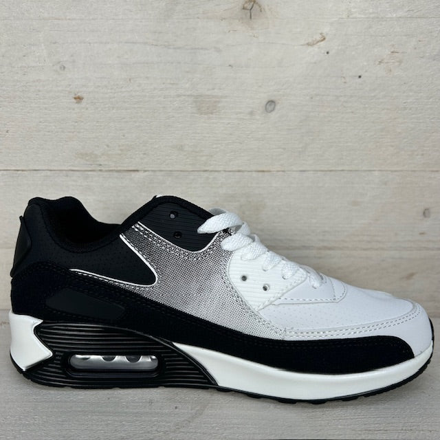 Gave air sneakers wit zwart (maat 36 t/m 45)