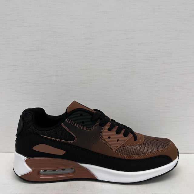 Leuke air sneakers zwart bruin (verkrijgbaar van maat 40 t/m maat 45)
