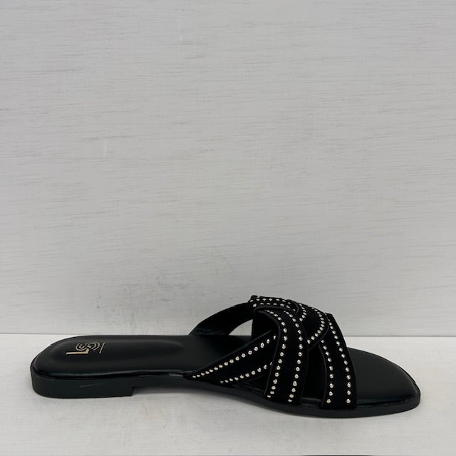Geweldige slippers met leuk design zwart