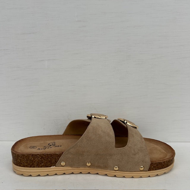 Geweldige sandalen met gespjes khaki