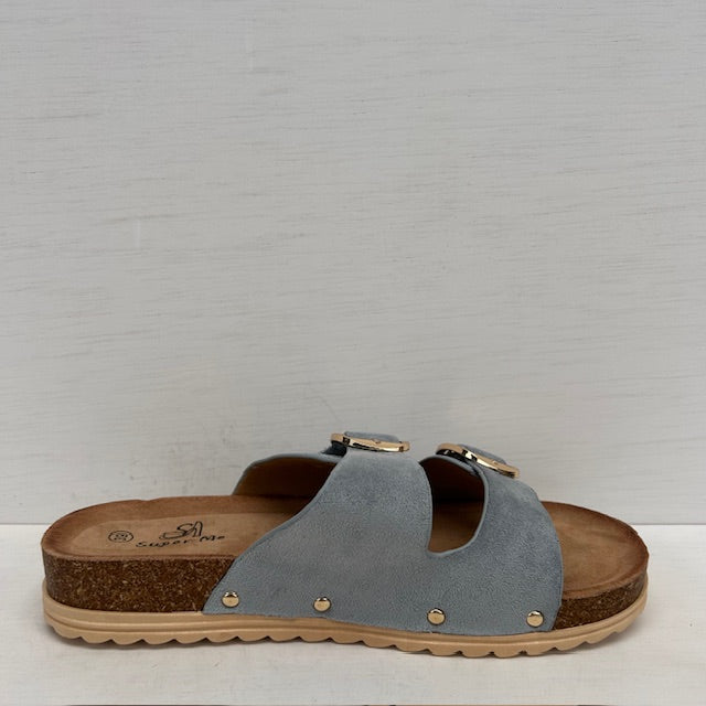 Geweldige sandalen met gespjes blauw