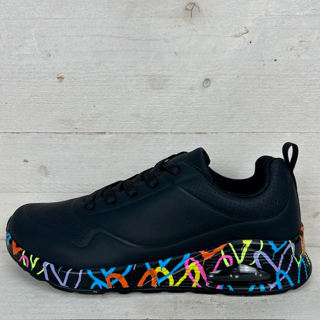 Love air sneakers zwart color