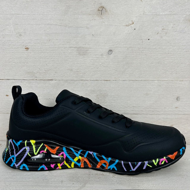 Love air sneakers zwart color