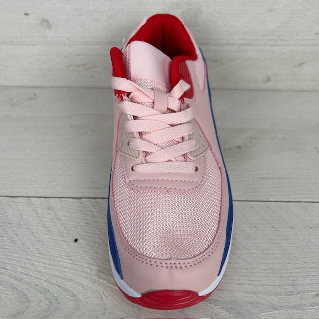 Air sneaker roze blauw