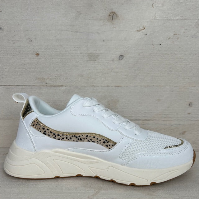 POSH by Poelman sneakers wit goud
