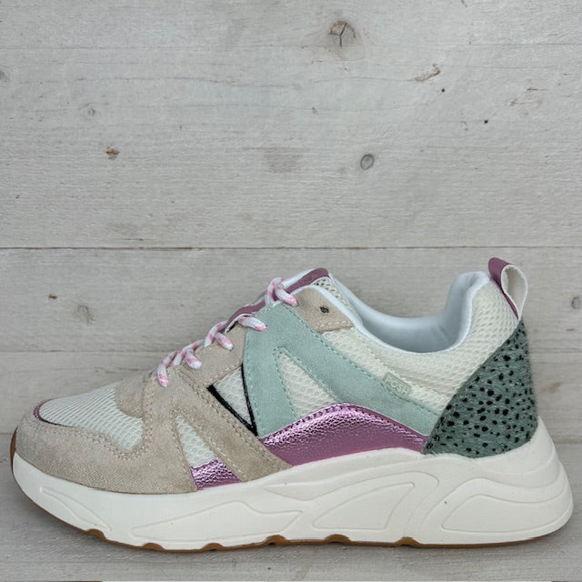 POSH by Poelman sneakers beige groen