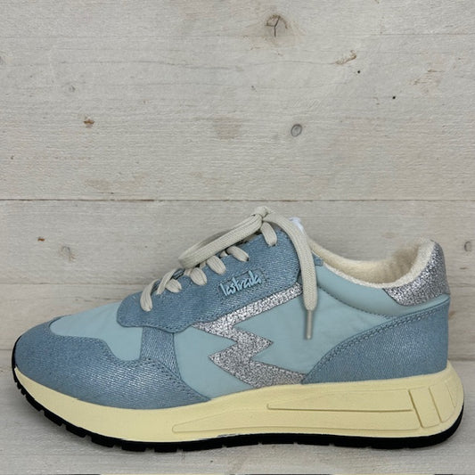 La Strada sneakers 2401863 lt blue silver metallic jeans