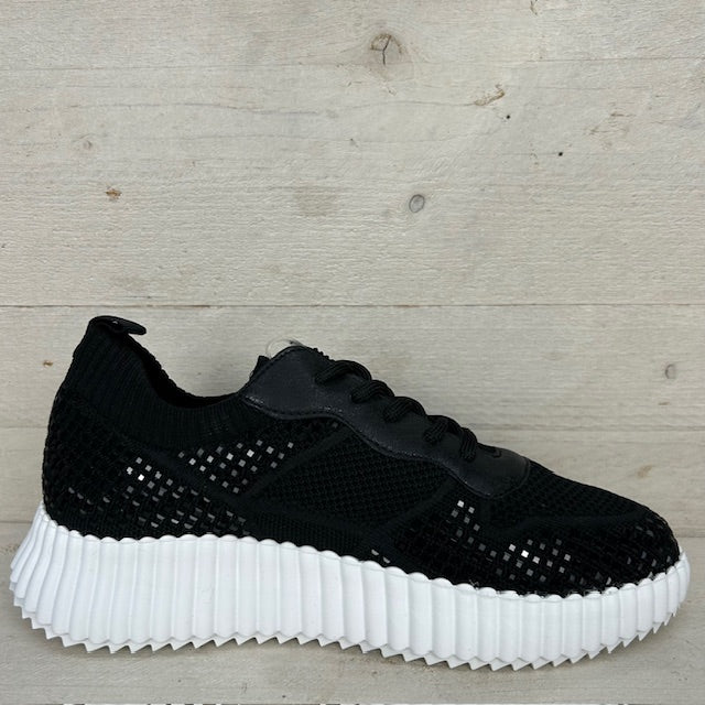 La Strada sneakers 2302352 black knitted stones