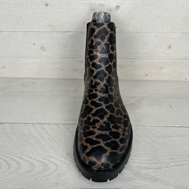 Trendy regenboots panter
