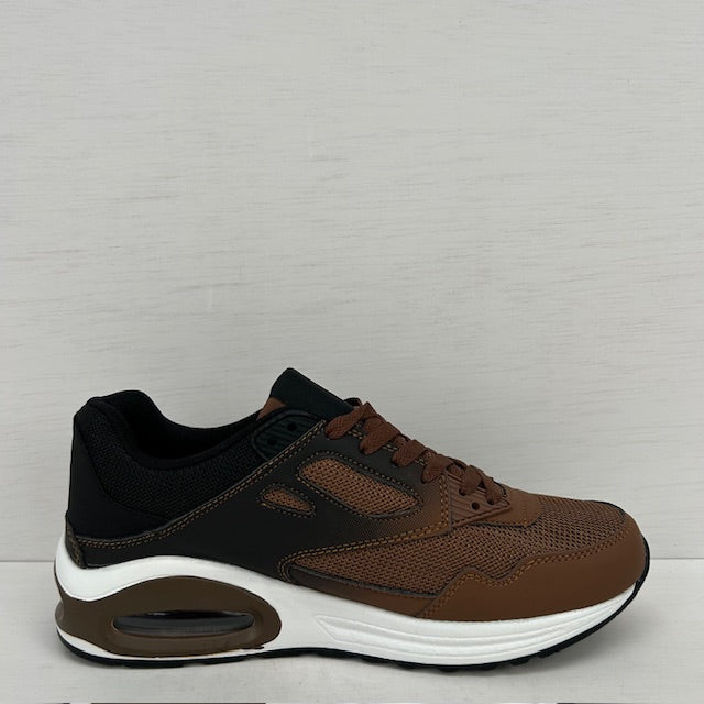 Leuke air sneakers bruin zwart (Verkrijgbaar van maat 40 t/m maat 45)