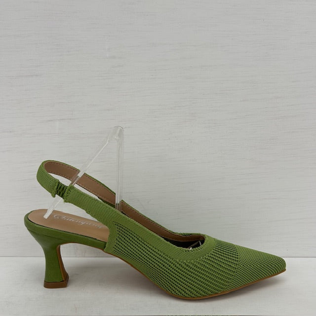 Leuke slingbacks met hakje groen