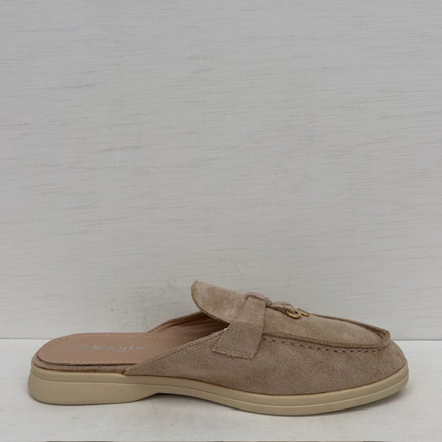 Geweldige instap slippers khaki