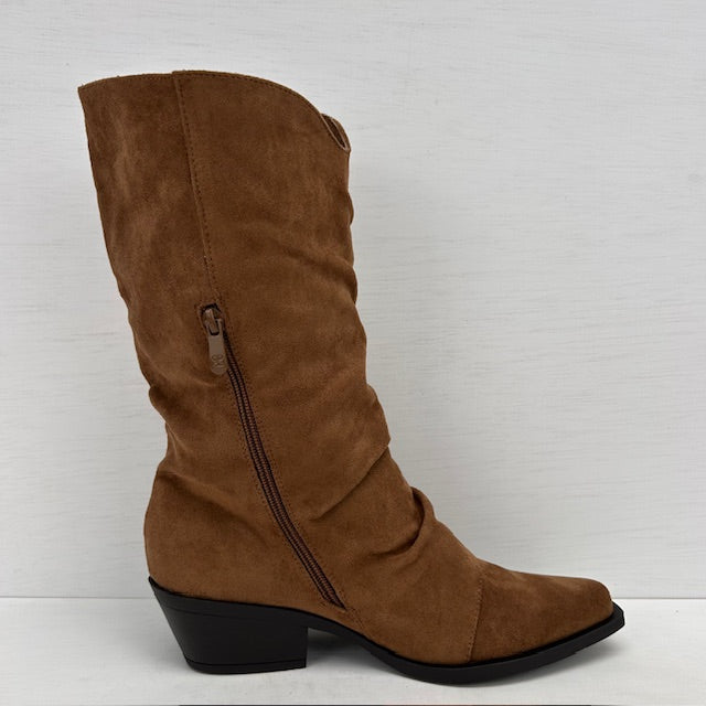 Geweldige cowboylaarzen met franjes camel