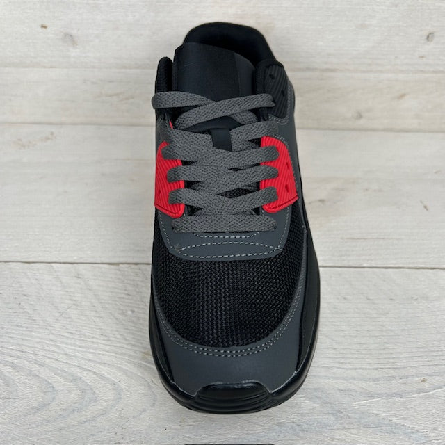 Gave air sneakers zwart grijs rood