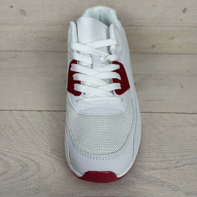 Gave air sneakers wit bordeaux rood