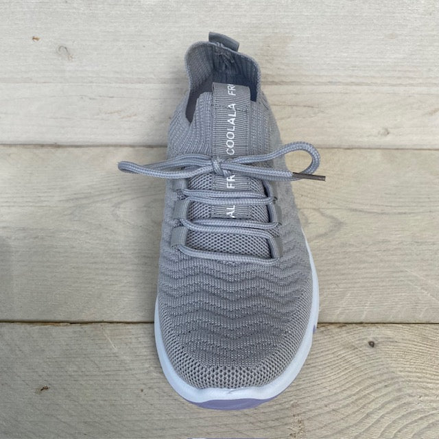 Instapsneakers met sierveters grey