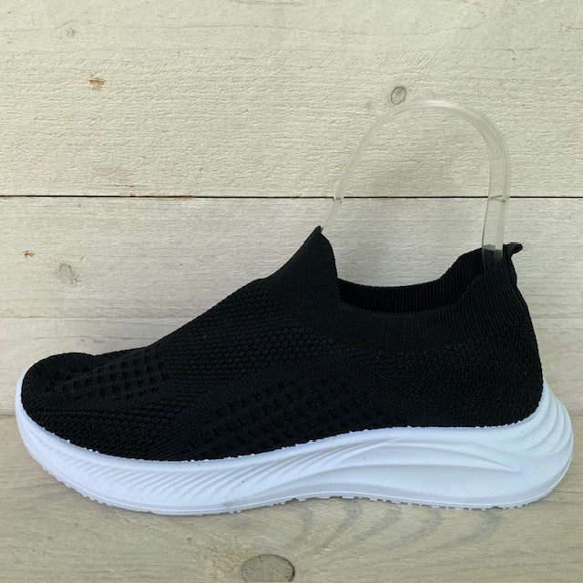 Instapsneakers zwart