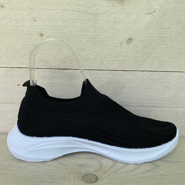Instapsneakers zwart