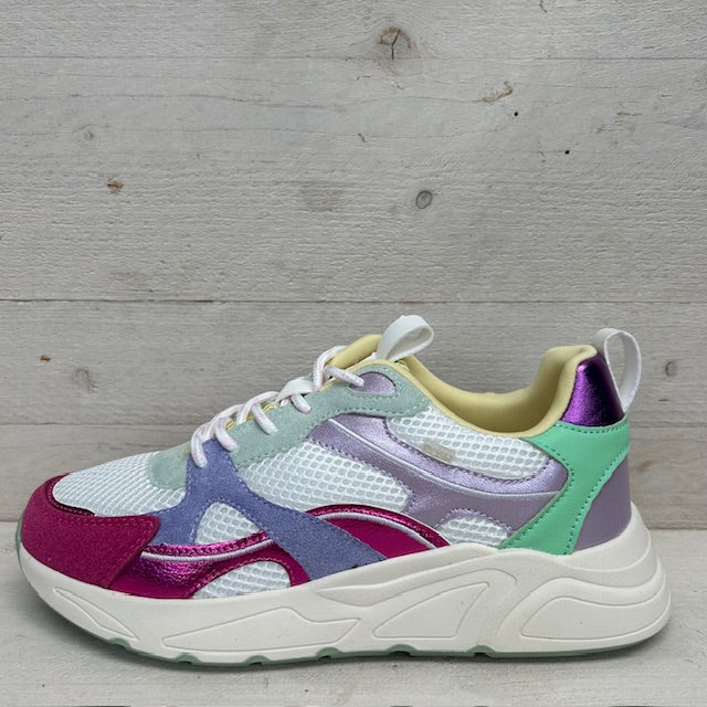POSH by Poelman sneakers white with pink combi