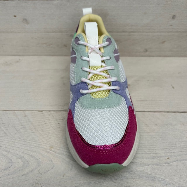 POSH by Poelman sneakers white with pink combi