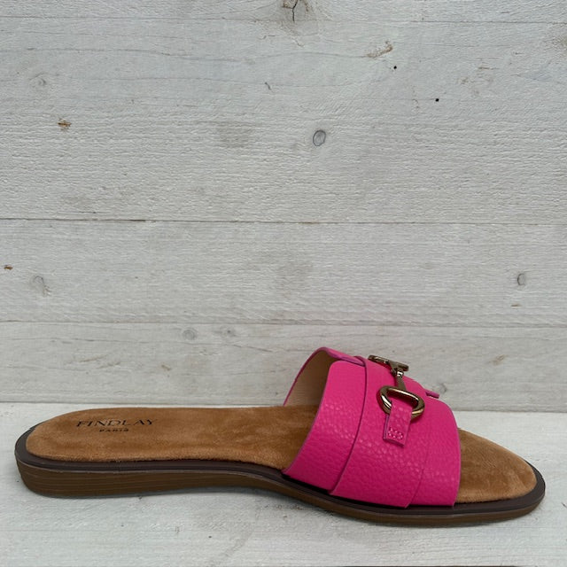 Slippers met gouden detail roze
