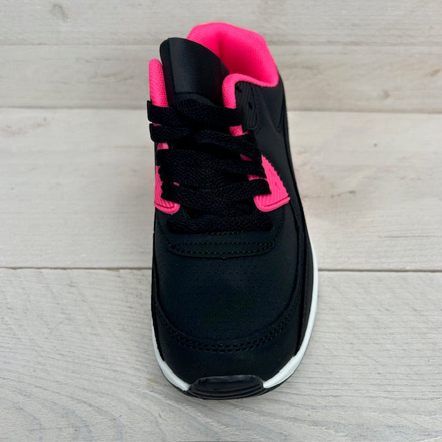 Kids gave air sneakers zwart fuchsia