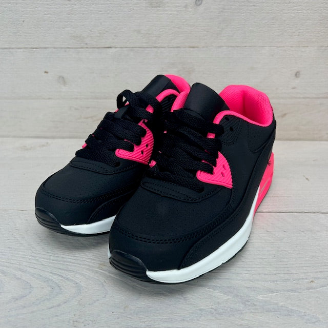 Kids gave air sneakers zwart fuchsia