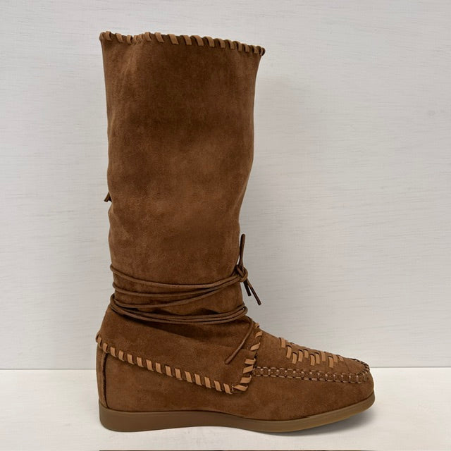 Ibiza style boots camel