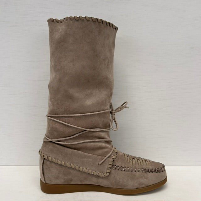 Ibiza style boots khaki