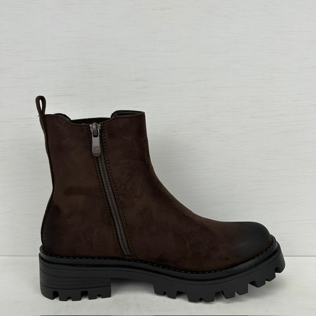 Leuke boots met stoere zool bruin