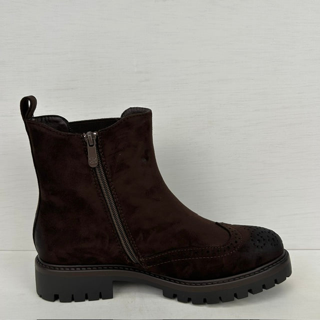 Geweldige boots met leuke afwerking bruin