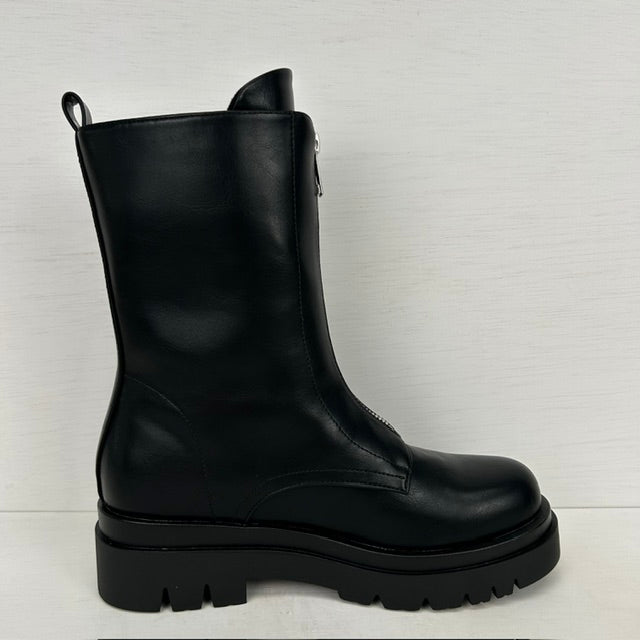 Geweldige boots met rits zwart