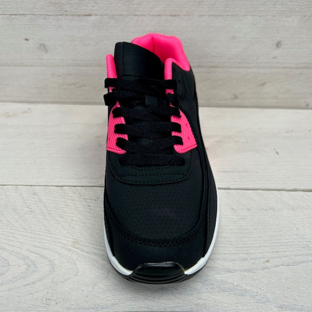 Gave air sneakers zwart fuchsia