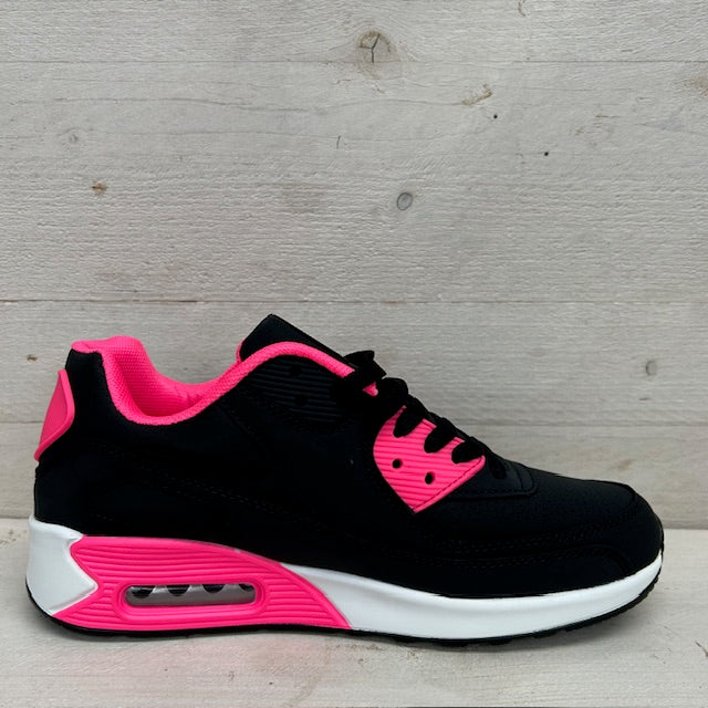 Gave air sneakers zwart fuchsia