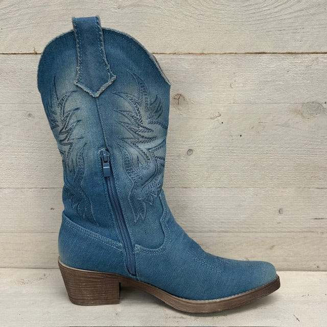 Gave cowboylaarzen light jeans