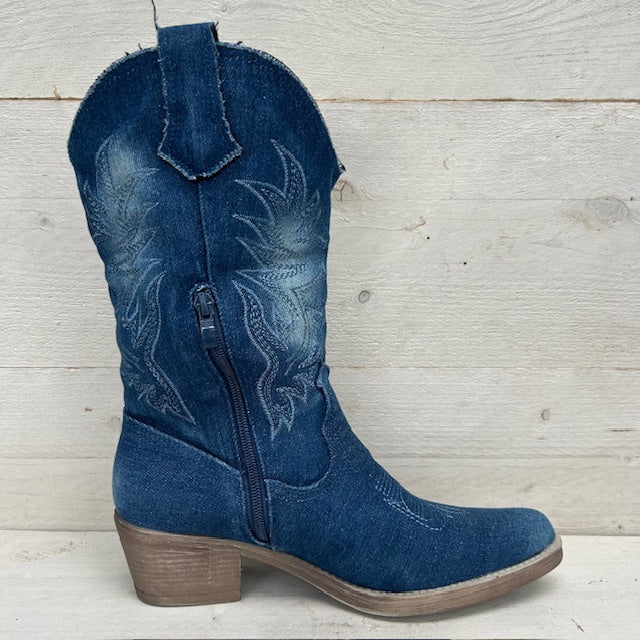 Gave cowboylaarzen dark jeans