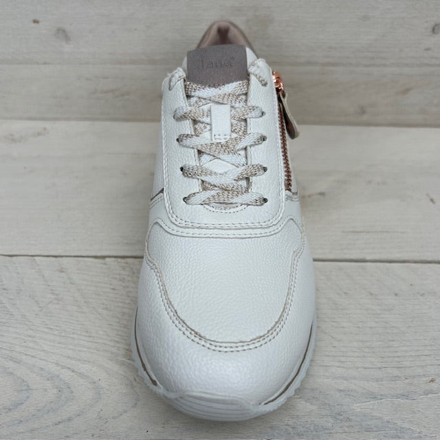 Jana sneakers white rosé gold