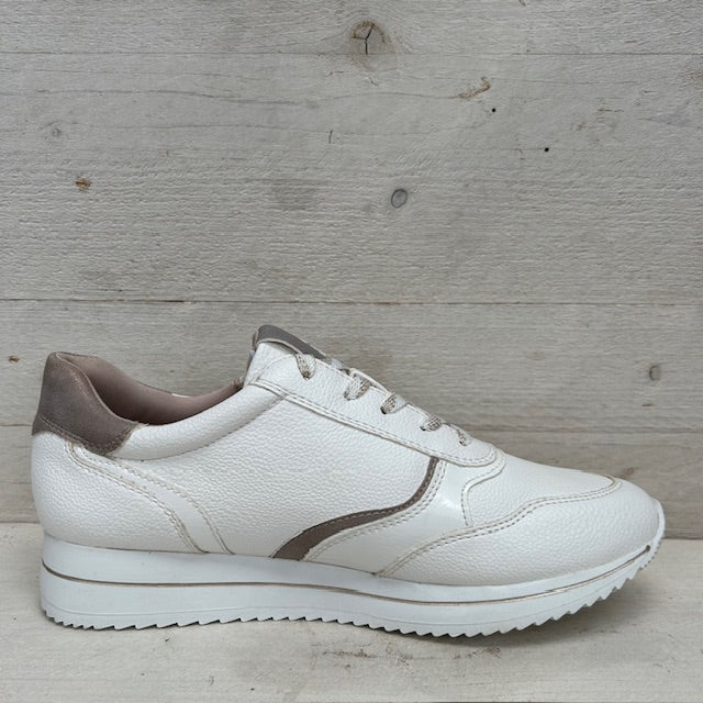 Jana sneakers white rosé gold