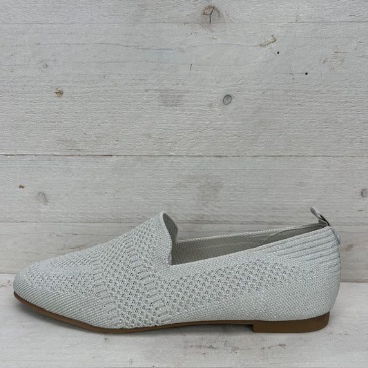 La Strada instappers 2111884 beige/ silver knitted