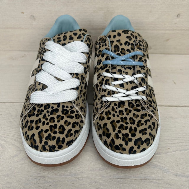 Retro sneakers met leuke veters panter