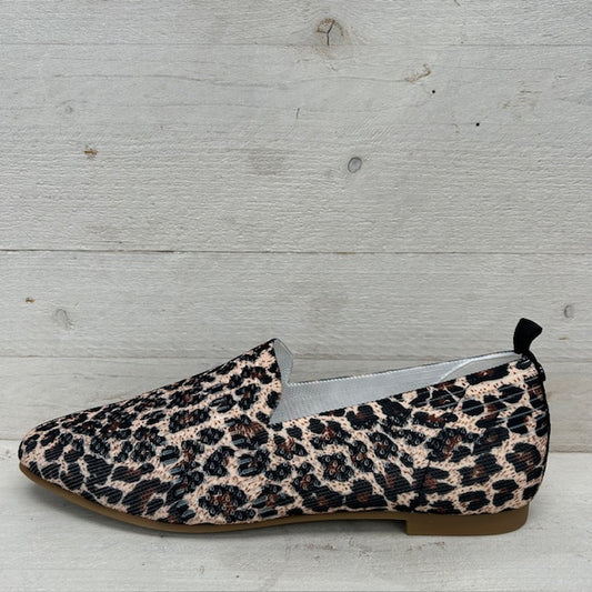 La Strada instappers 2111884 beige leopard knitted