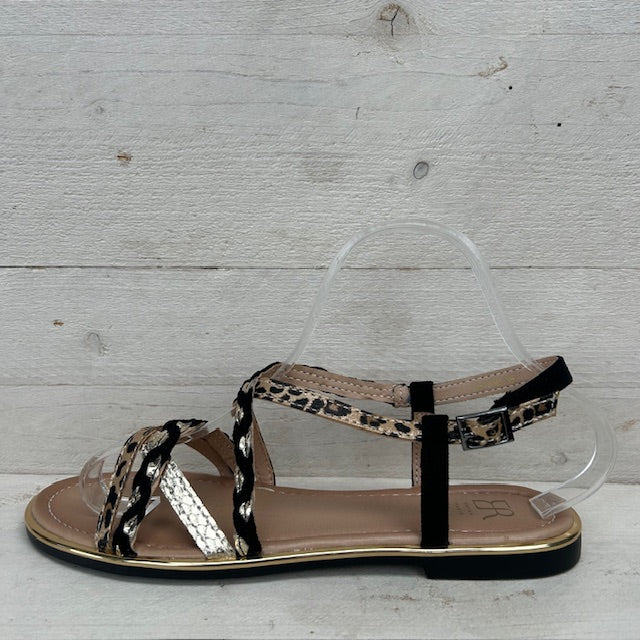 Sierlijke sandalen met gespje zwart
