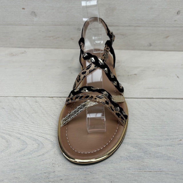 Sierlijke sandalen met gespje zwart