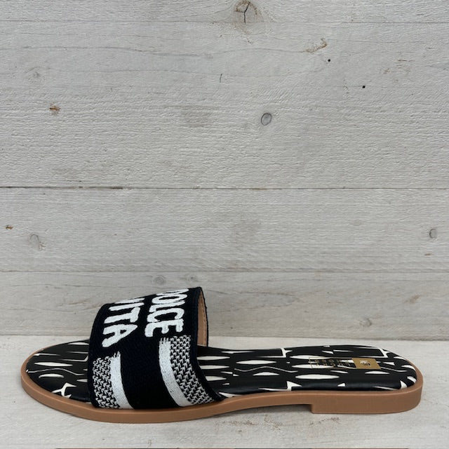 Dolce Vita slippers zwart
