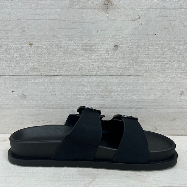 Sandalen met stoere gespjes zwart