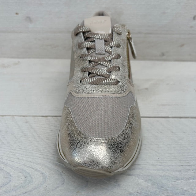 Jana sneakers beige gold